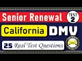 California DMV Written Test 2026 DMV Senior Written Test 2026 DMV Renewal For Seniors