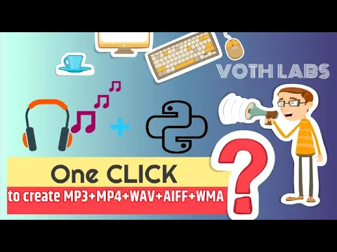 Download MP3 How to create Audio files(*.mp3 *.wav *.aiff...) in Python | How to Create Voice IVR | Vothla Coding