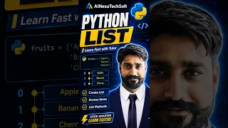 Python List in 60 Seconds Python for Beginners
