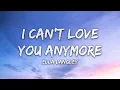 Ella Langley - I Can't Love You Anymore (Lyrics)