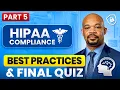 100 Free HIPAA Training With Certificate Best Practices Final Assessment 5 of 5