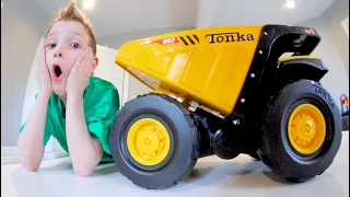 Father Son BIGGEST TOY TRUCK EVER Tonka Steel Classics