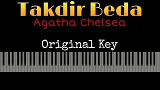 Download Takdir Beda - Agatha Chelsea [Karaoke Piano - Original Key] MP3