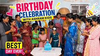 How I celebrated my birthday with family, Ashram sisters, and amazing kids—pure joy and blessings! 🎂