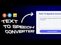 Create A Text To Speech Converter Javascript