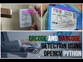 Quick way of QRcode and Barcode Detection in Real Time using openCV Python
