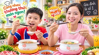 Gia Đình Chị Thanh Ăn Món Mì Cay ❤ BIBI TV ❤