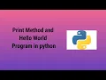 Print Statement and format function in python
