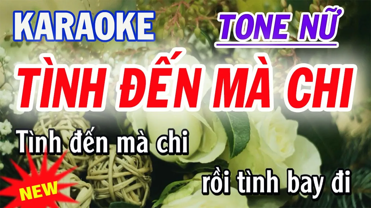 Tình Đến Mà Chi Karaoke - Tone Nữ - ST Khắc Trọng
