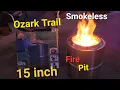 Ozark Trail 15 Inch Fire Pit Using Wood Pellets SOLO Clone