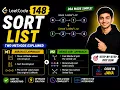 LeetCode 148 Sort List Java 2 Approaches Explained ArrayList Merge Sort Linked Lists