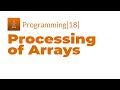 Java Programming 18 - Processing Of Arrays 1