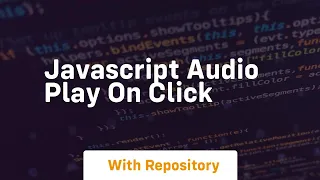 javascript play on click