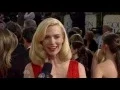 January Jones - DEEP CLEAVAGE Golden Globes Red Carpet
