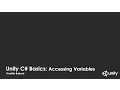 Unity C Accessing variables and functions