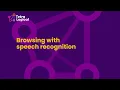 Browsing with speech recognition