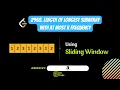 Length of Longest Subarray With at Most K Frequency - Leetcode 2958