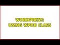 Wordpress Using WPDB class