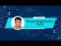 SIMPLE REGISTRATION FORM USING TKINTER IN PYTHON