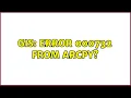 GIS ERROR 000732 from ArcPy 2 Solutions