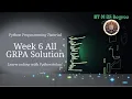 Python Week 6 - All GRPA Solutions