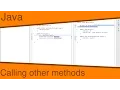 Java Ep15 - Calling other methods