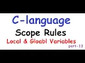 c languge tutorial about scope variables 13