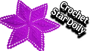 Easy Crochet Star Doily - Make With Any Yarn!