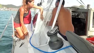 Our $35 Cockpit Enclosure  (MJ Sailing – EP 75)