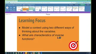 Model a Context Using Inverse Functions