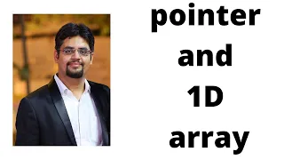 pointer and 1D array