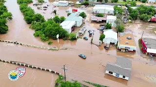 New drone of incredible flooding in San Angelo Texas