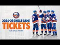New York Islanders Single-Game Tickets On Sale Now