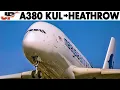 Lagu Airbus A380 Full Cockpit Flight Kuala Lumpur to London Heathrow | Malaysia Airlines
