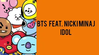 Download BTS 'IDOL' ( Feat. Nicki Minaj) Easy Lyrics MP3