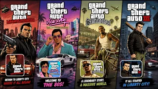 Best GTA Games: Grand Theft Auto: Liberty City Stories, Vice City Definitive Edition, San Andreas...
