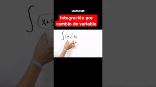 Así se integra a una función con potencia usando cambio de variable #calculo #integral #matematicas