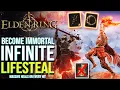 Elden Ring - How To Get Infinite LIFE STEAL Permanent HEAL Sustain Elden Ring Best Builds