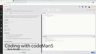 Codewars 8 kyu Sum Arrays JavaScript