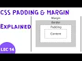 CSS Padding And Margin Lec-14 CSS tutorial for beginners in Waqar Ahmed