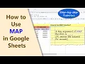 Google Sheets MAP Function LAMBDA How to Use Example Spreadsheet Tutorial Formula