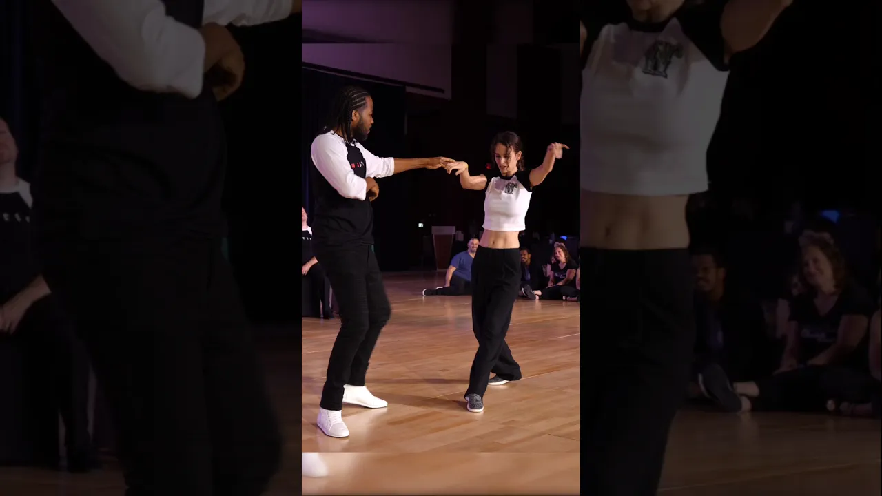 "I'd walk through 🔥 for you" 😍 #improv #westcoastswing