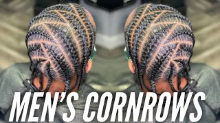 Mens Tiger Stripe Cornrows