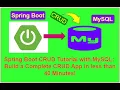 Spring Boot CRUD Tutorial with MySQL Build a Complete CRUD App in less than 40 Minutes