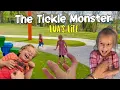 The Tickle Monster at the Playground - Family Outdoor Fun Exercise