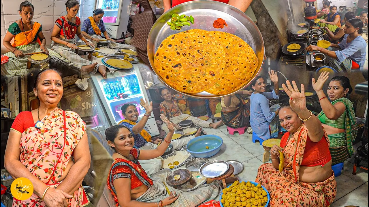 Surat Hardworking Thepla Queen Making Gujarati Thepla Rs. 30/- Only l Gujarat Food Tour