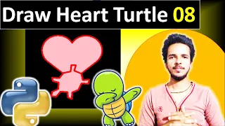 How to Make Heart Using Python Turtle Hindi Shubh Gurukul Python Turtle Lec 08