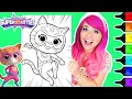 Coloring SuperKitties Ginny Coloring Page Ohuhu Art Markers