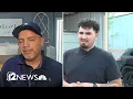 Semi Driver finds man who rescued him from his flipped truck during a monsoon