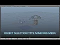 Object Type Selection marking menu Maya Script